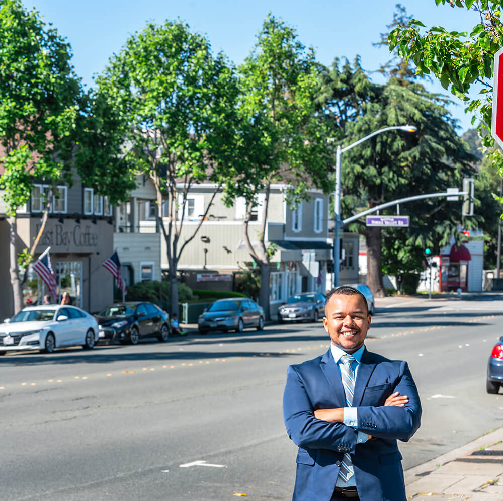 Portrait photo session with Devin Murphy, running for Pinole City Council in Pinole, CA.